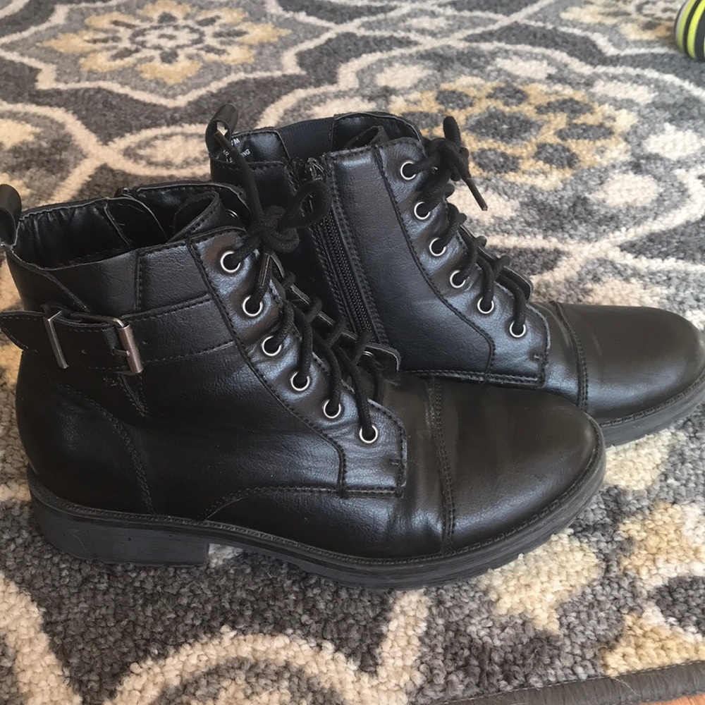 Madden girl black ankle boots